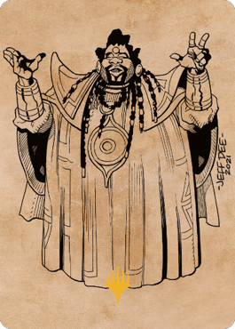 Alaundo the Seer Art Card (Gold-Stamped Signature) [Commander Legends: Battle for Baldur's Gate Art Series] Magic: The Gathering
