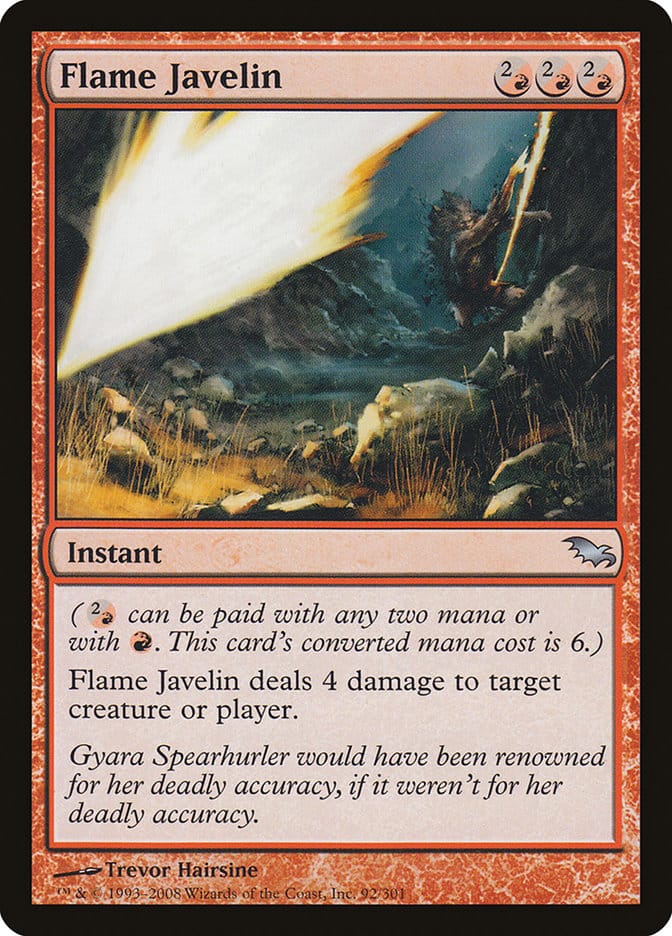 Flame Javelin [Shadowmoor] Magic: The Gathering