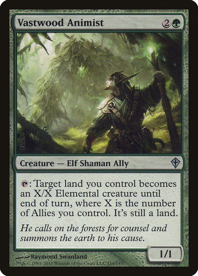 Vastwood Animist [Worldwake] Magic: The Gathering