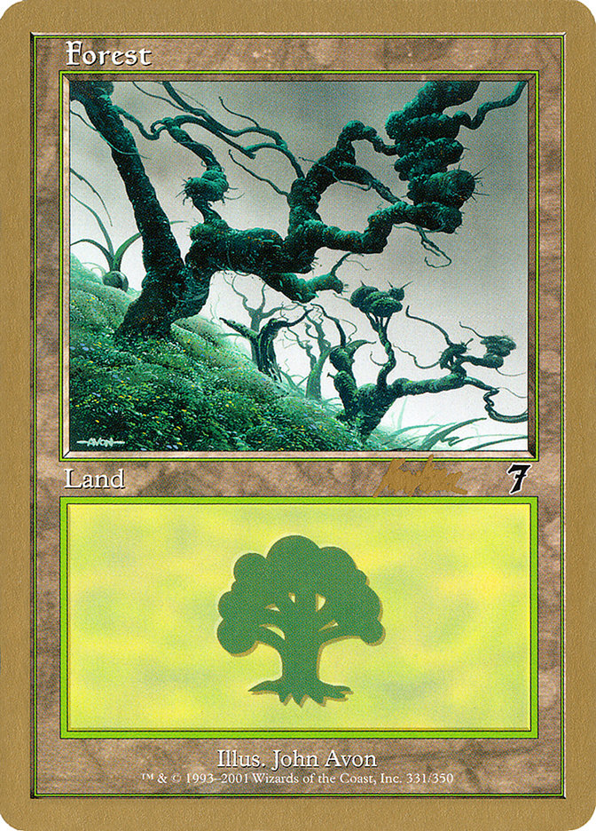 Forest (bk331) (Brian Kibler) [World Championship Decks 2002] Magic: The Gathering