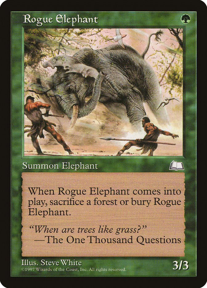 Rogue Elephant [Weatherlight] Magic: The Gathering