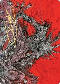 Varragoth, Bloodsky Sire Art Card (Gold-Stamped Signature) [Kaldheim Art Series] Magic: The Gathering