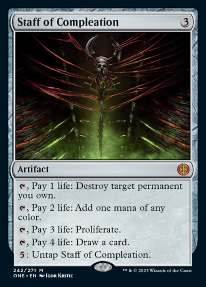 Staff of Compleation [Phyrexia: All Will Be One] Magic: The Gathering