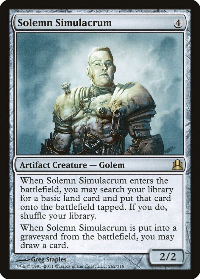 Solemn Simulacrum [Commander 2011] Magic: The Gathering