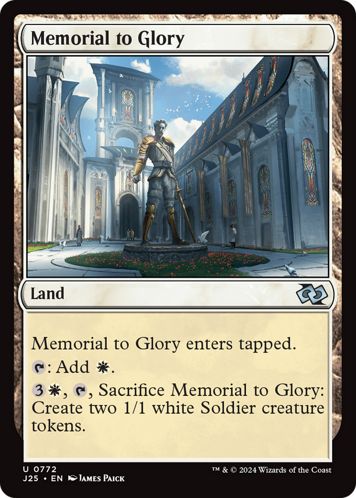 Memorial to Glory [Foundations Jumpstart] Magic: The Gathering