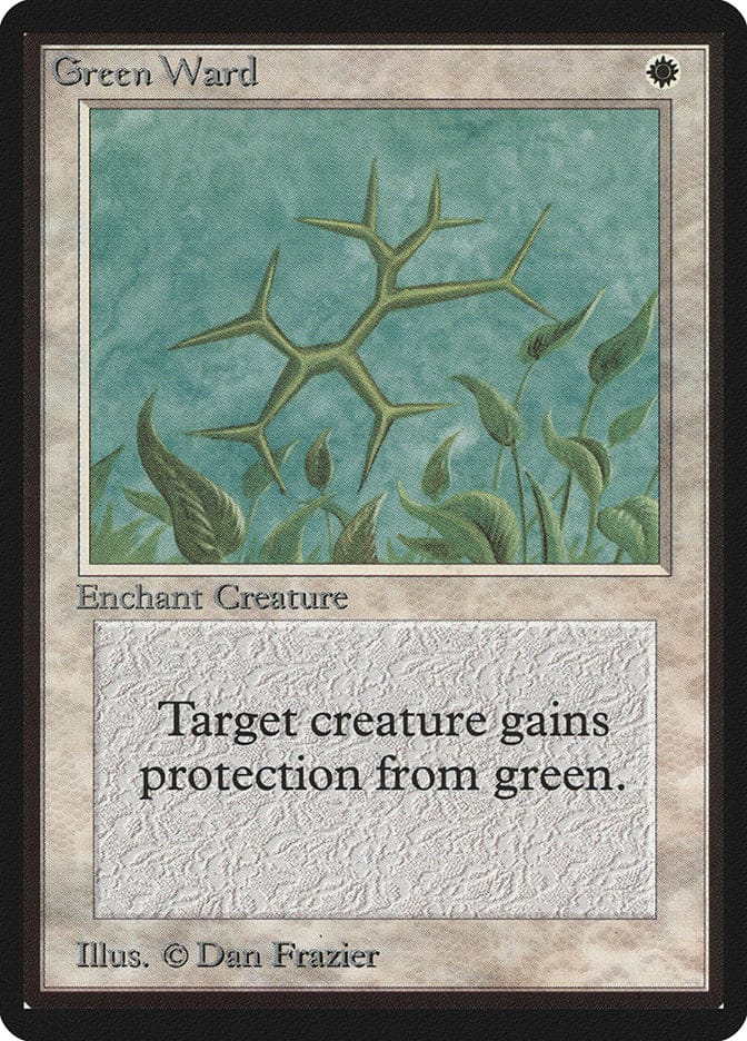 Green Ward [Beta Edition] Magic: The Gathering