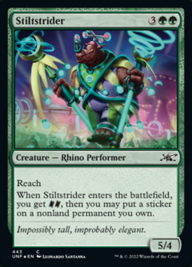 Stiltstrider (Galaxy Foil) [Unfinity] Magic: The Gathering