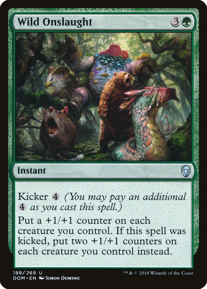 Wild Onslaught [Dominaria] Magic: The Gathering