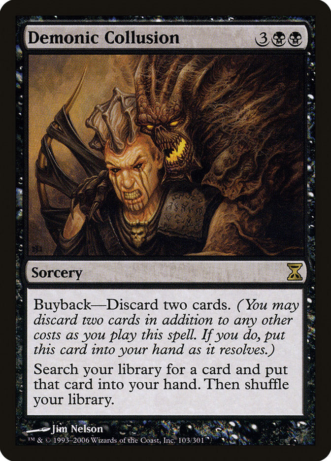 Demonic Collusion [Time Spiral] Magic: The Gathering