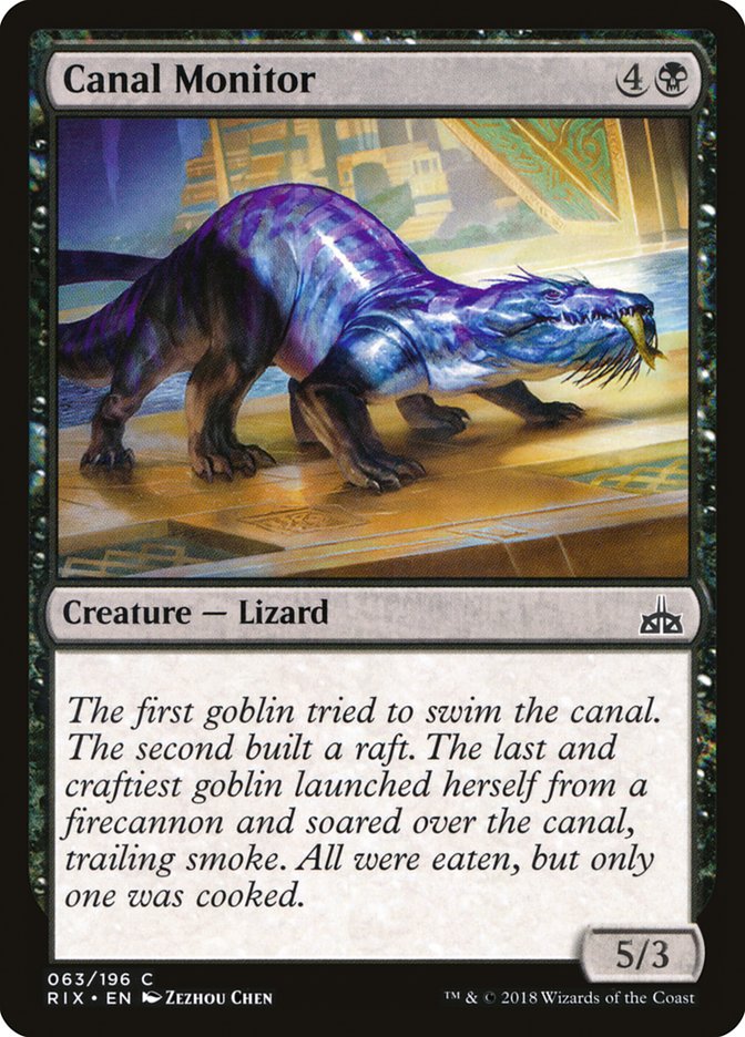 Canal Monitor [Rivals of Ixalan] Magic: The Gathering
