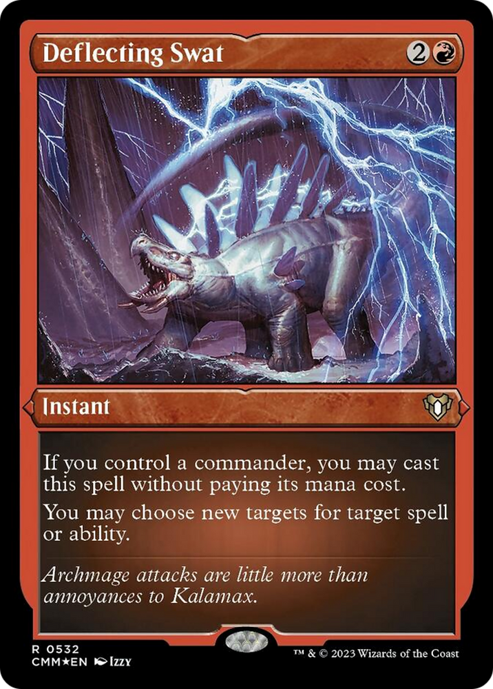 Deflecting Swat (Foil Etched) [Commander Masters] Magic: The Gathering