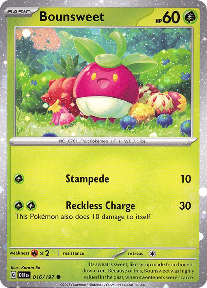 Bounsweet (016/197) (Cosmos Holo) [Miscellaneous Cards] Pokémon