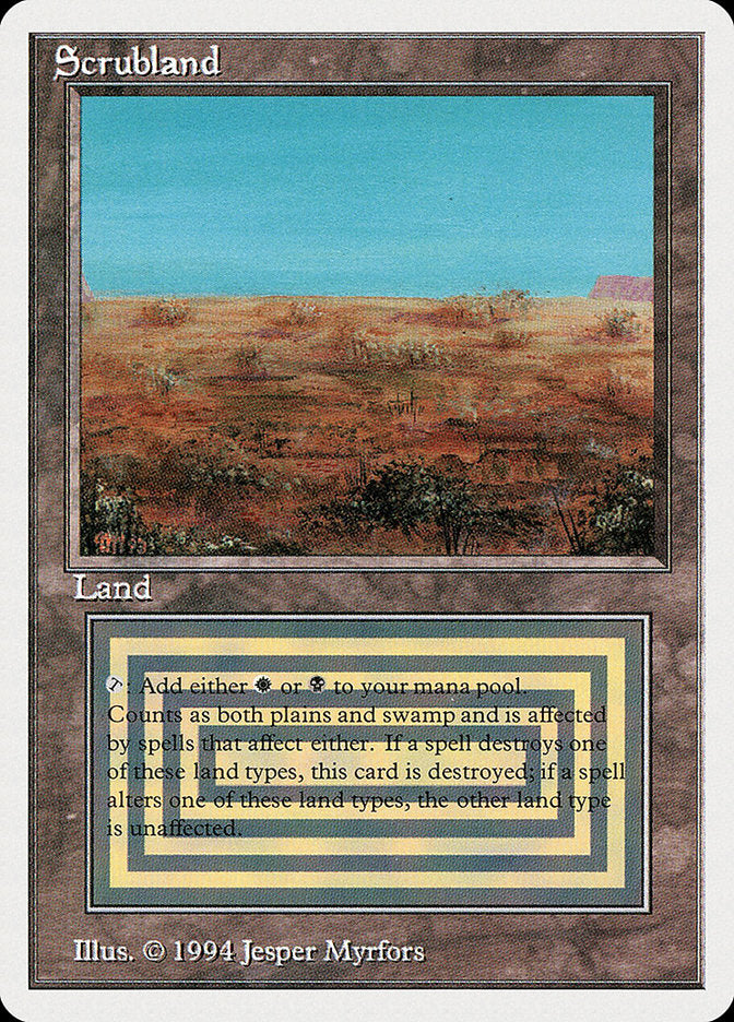 Scrubland [Summer Magic / Edgar] Magic: The Gathering