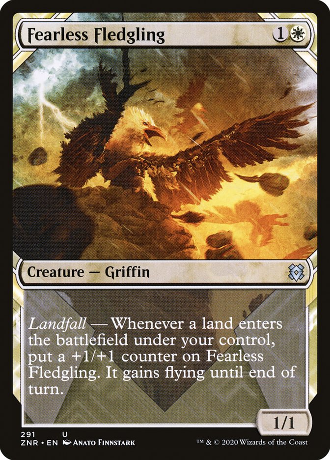 Fearless Fledgling (Showcase) [Zendikar Rising] Magic: The Gathering