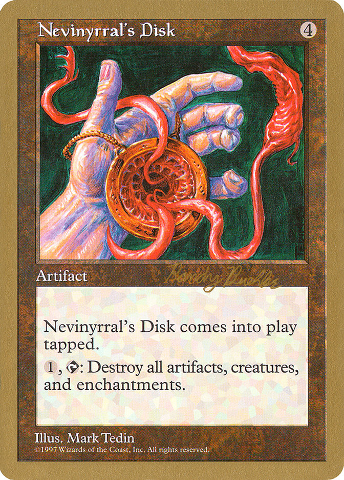 Nevinyrral's Disk (Randy Buehler) [World Championship Decks 1998] Magic: The Gathering