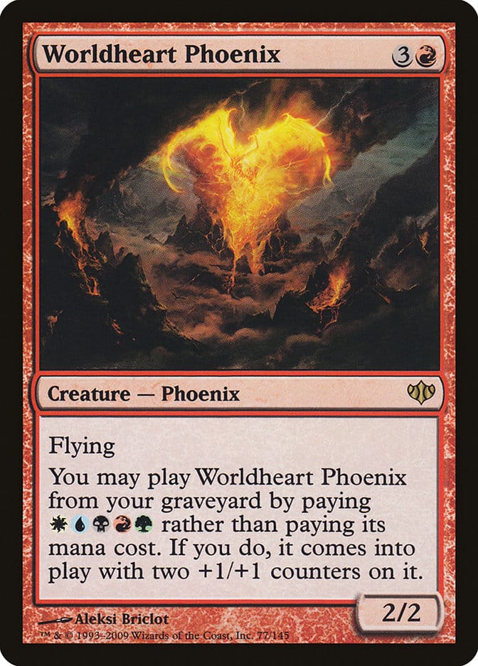 Worldheart Phoenix [Conflux] Magic: The Gathering
