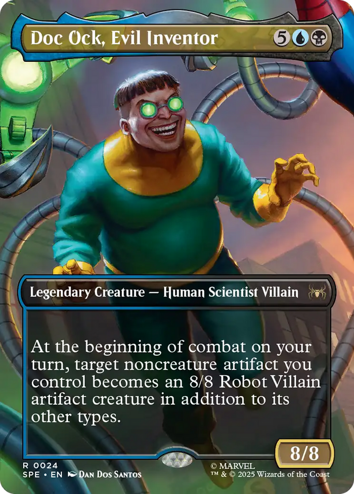 Doc Ock, Evil Inventor (Borderless) [Marvel's Spider-Man: Eternal-Legal] Magic: The Gathering