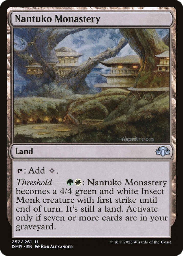 Nantuko Monastery [Dominaria Remastered] Magic: The Gathering