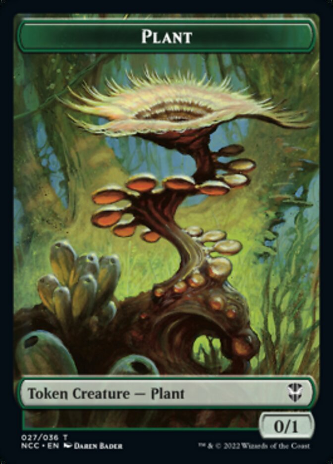 Plant // Citizen Double-Sided Token [Streets of New Capenna Commander Tokens] Magic: The Gathering