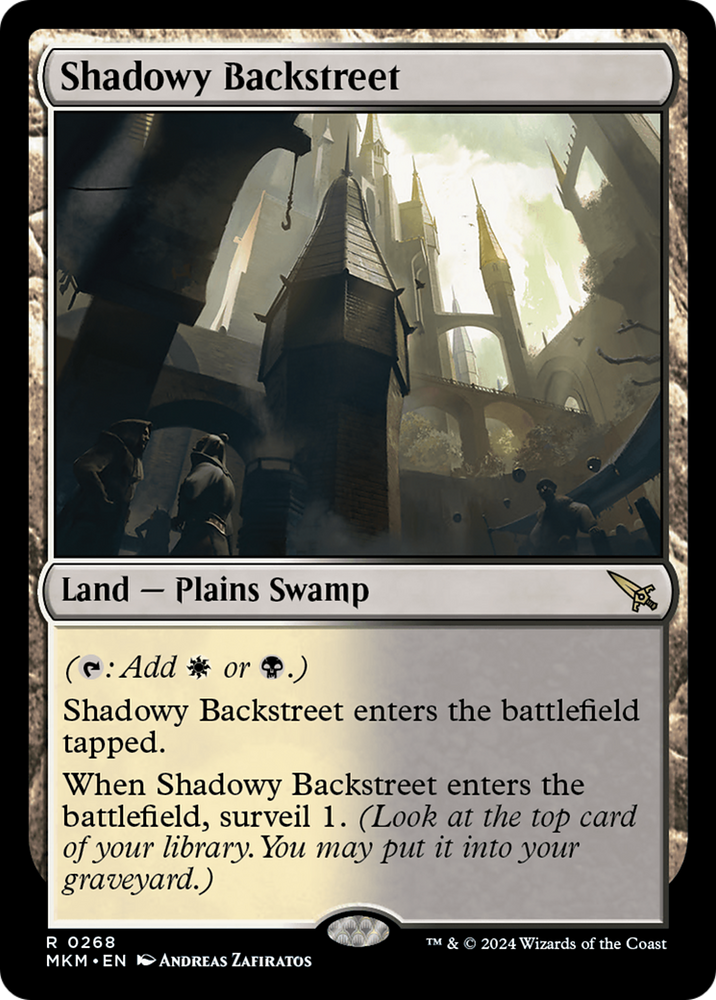 Shadowy Backstreet [Murders at Karlov Manor] Magic: The Gathering