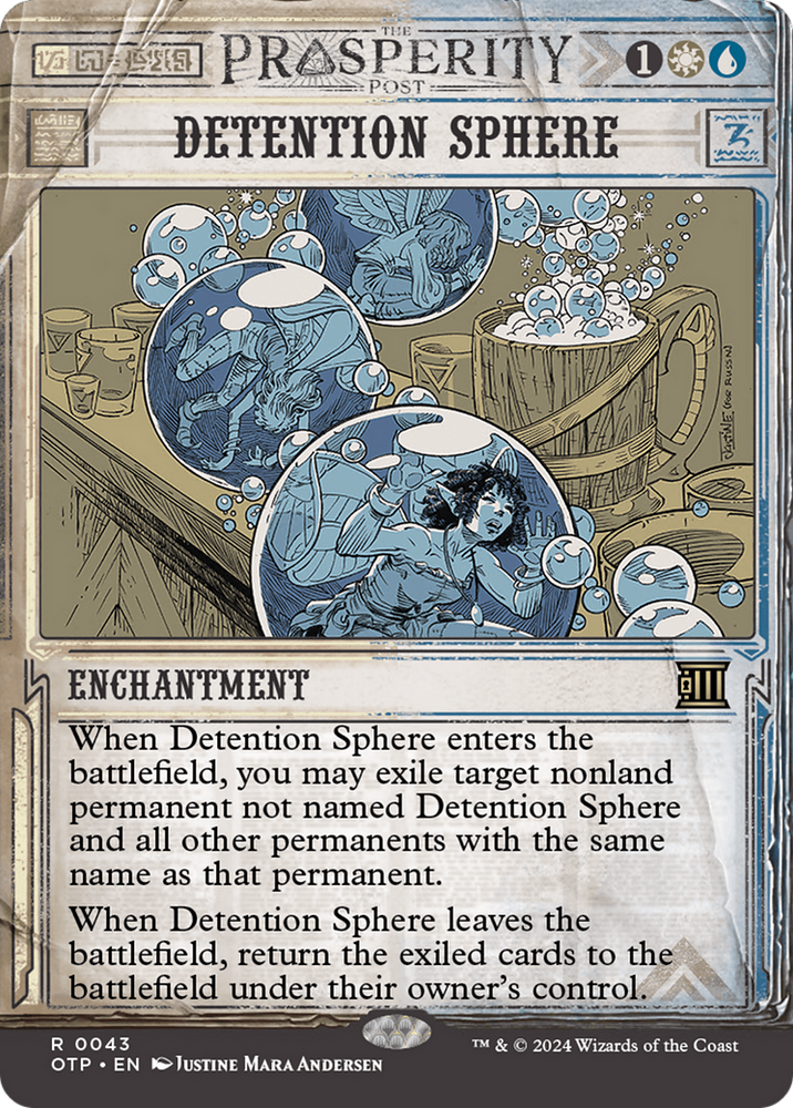 Detention Sphere [Outlaws of Thunder Junction: Breaking News] Magic: The Gathering