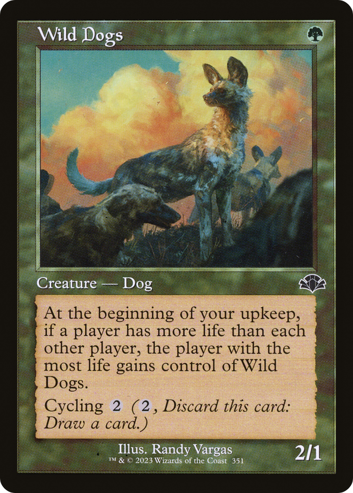 Wild Dogs (Retro) [Dominaria Remastered] Magic: The Gathering