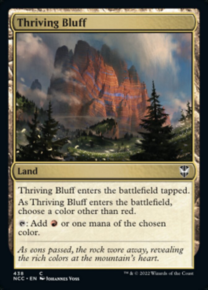 Thriving Bluff [Streets of New Capenna Commander] Magic: The Gathering