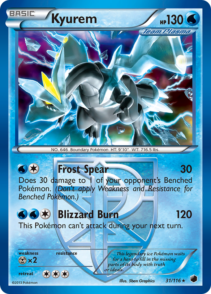 Kyurem (31/116) [Black & White: Plasma Freeze] Pokémon