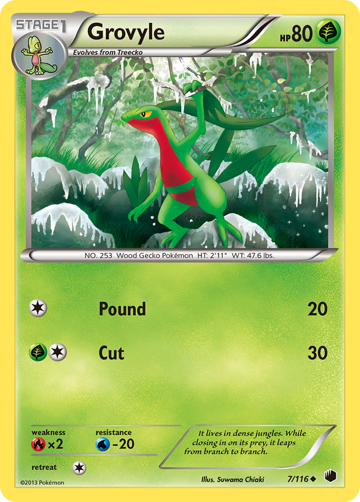 Grovyle (7/116) [Black & White: Plasma Freeze] Pokémon
