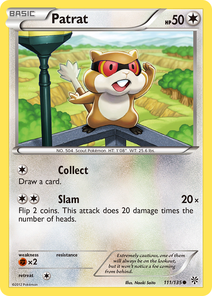 Patrat (111/135) [Black & White: Plasma Storm] Pokémon