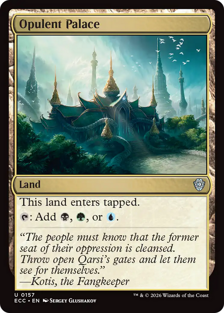 Opulent Palace [Lorwyn Eclipsed Commander] Magic: The Gathering