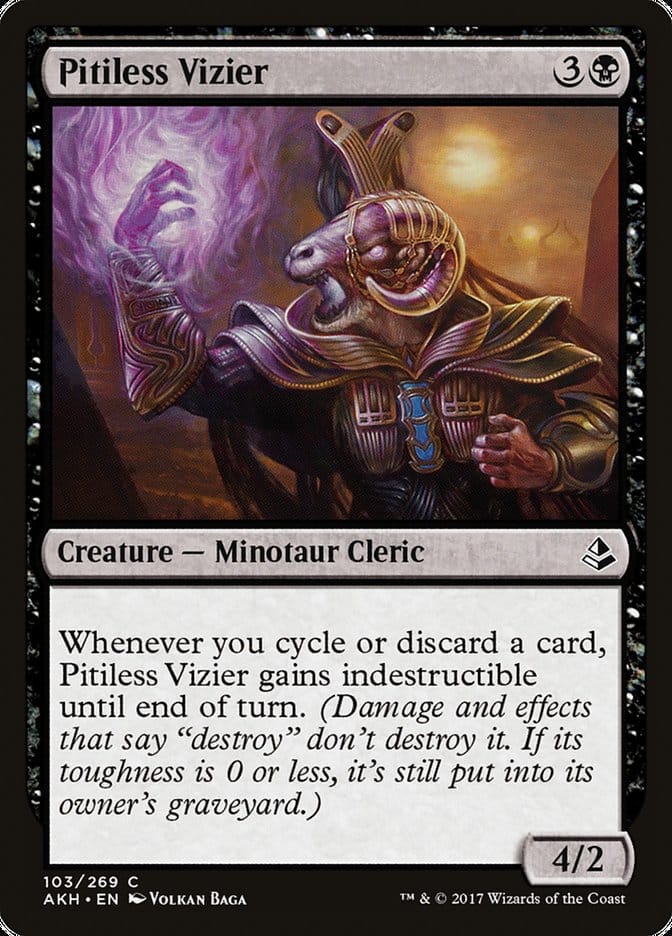 Pitiless Vizier [Amonkhet] Magic: The Gathering