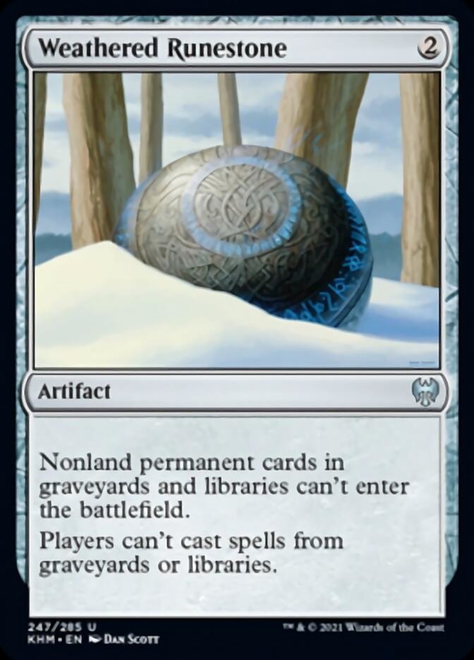 Weathered Runestone [Kaldheim] Magic: The Gathering