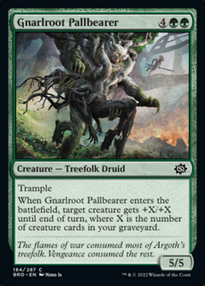 Gnarlroot Pallbearer [The Brothers' War] Magic: The Gathering