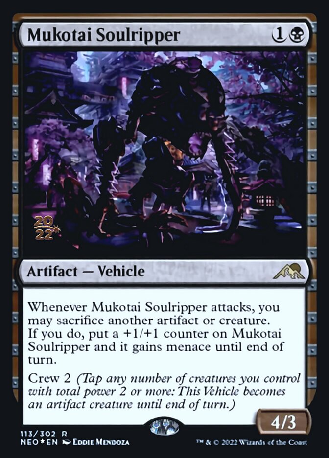 Mukotai Soulripper [Kamigawa: Neon Dynasty Prerelease Promos] Magic: The Gathering