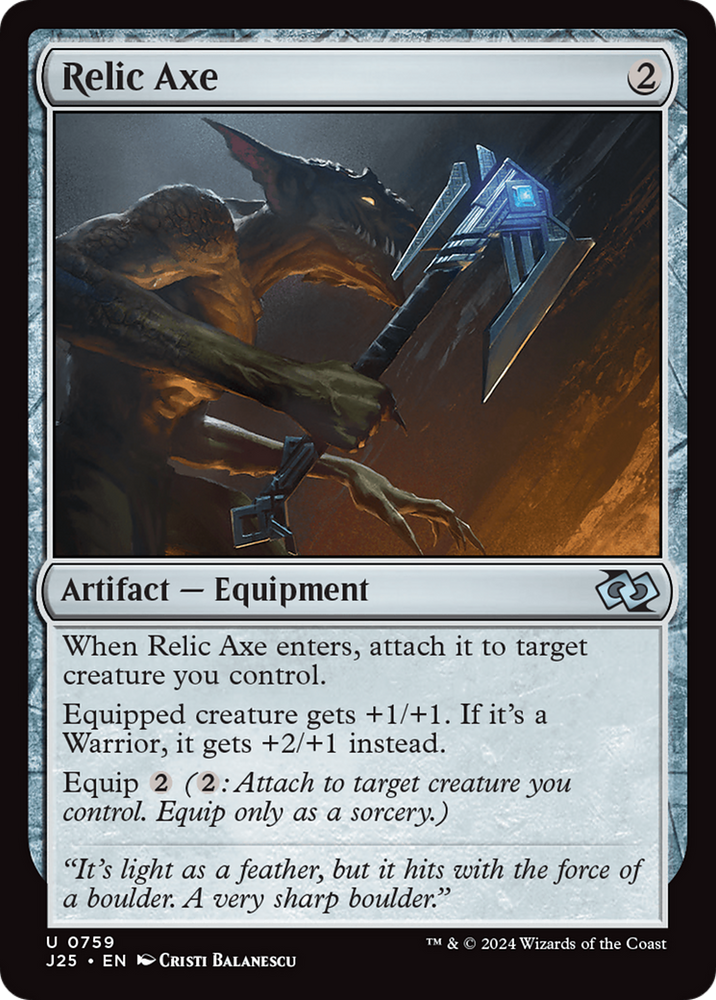 Relic Axe [Foundations Jumpstart] Magic: The Gathering