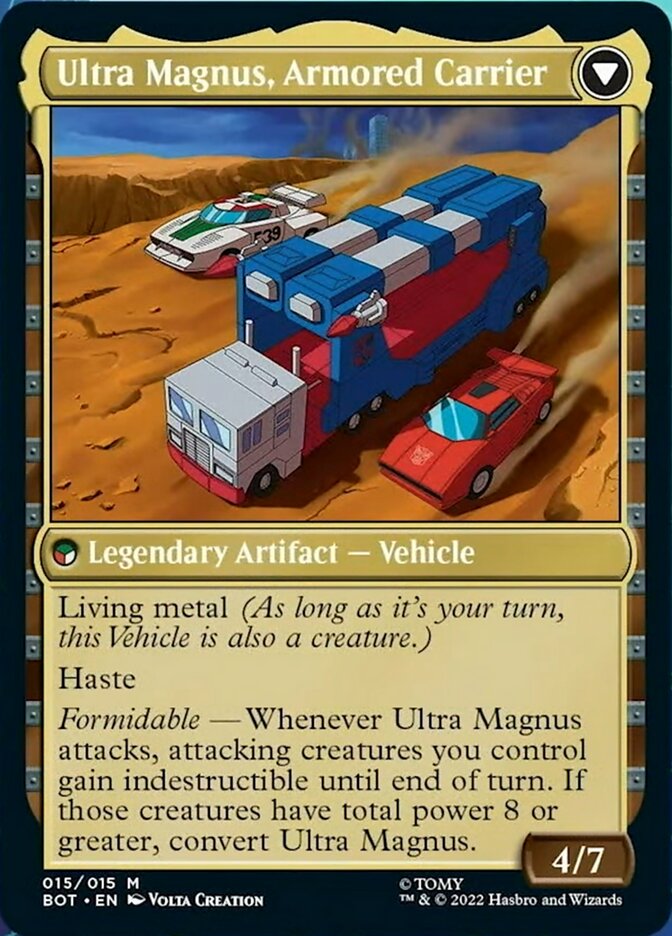 Ultra Magnus, Tactician // Ultra Magnus, Armored Carrier [Transformers] Magic: The Gathering