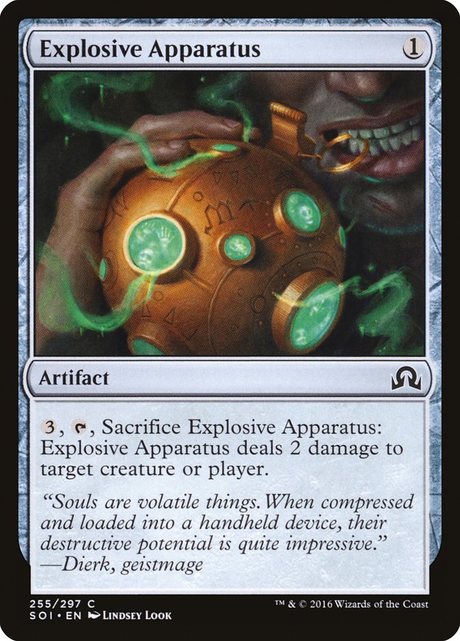 Explosive Apparatus [Shadows over Innistrad] Magic: The Gathering