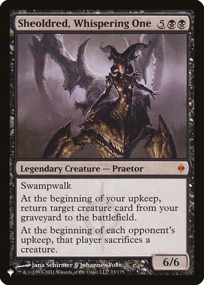 Sheoldred, Whispering One [The List] Magic: The Gathering