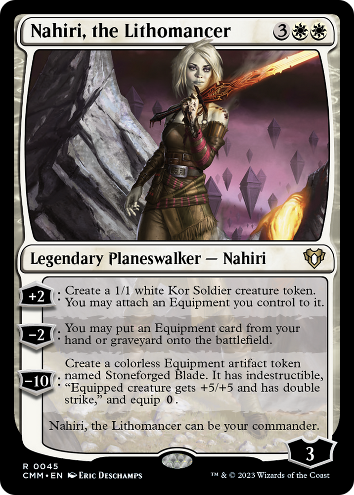 Nahiri, the Lithomancer [Commander Masters] Magic: The Gathering