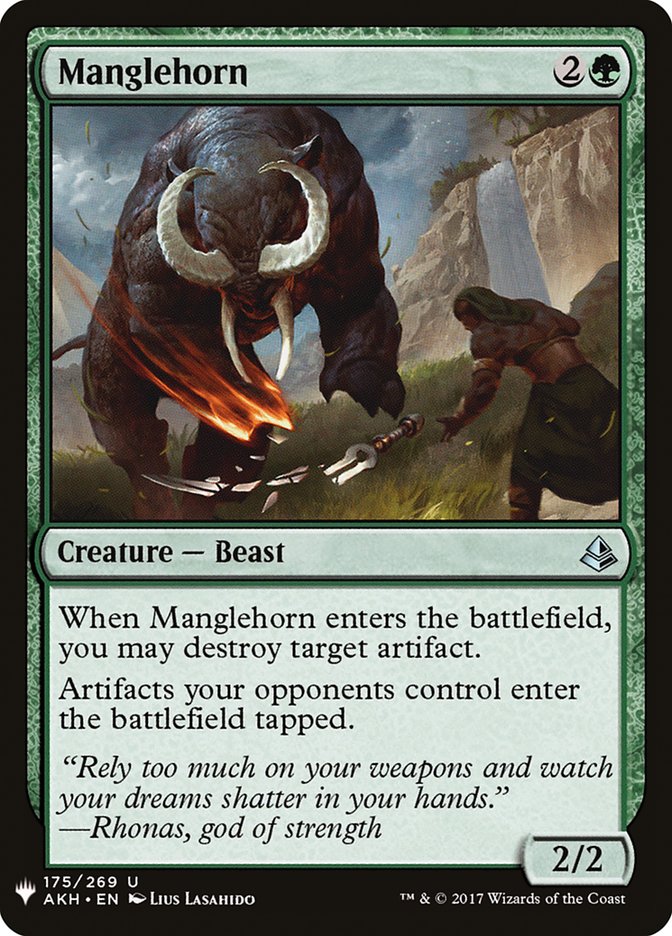Manglehorn [Mystery Booster] Magic: The Gathering