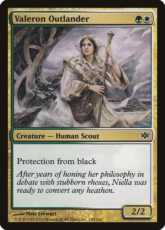 Valeron Outlander [Conflux] Magic: The Gathering
