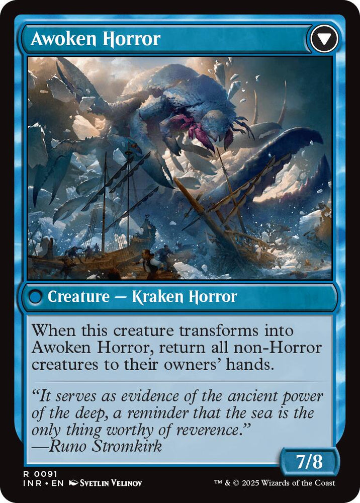 Thing in the Ice // Awoken Horror [Innistrad Remastered] Magic: The Gathering