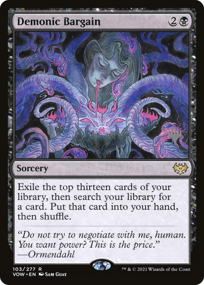 Demonic Bargain (Promo Pack) [Innistrad: Crimson Vow Promos] Magic: The Gathering