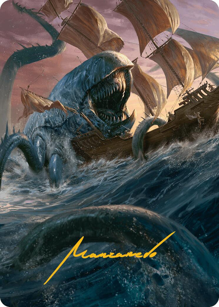 Hullbreaker Horror Art Card (Gold-Stamped Signature) [Innistrad Remastered Art Series] Magic: The Gathering