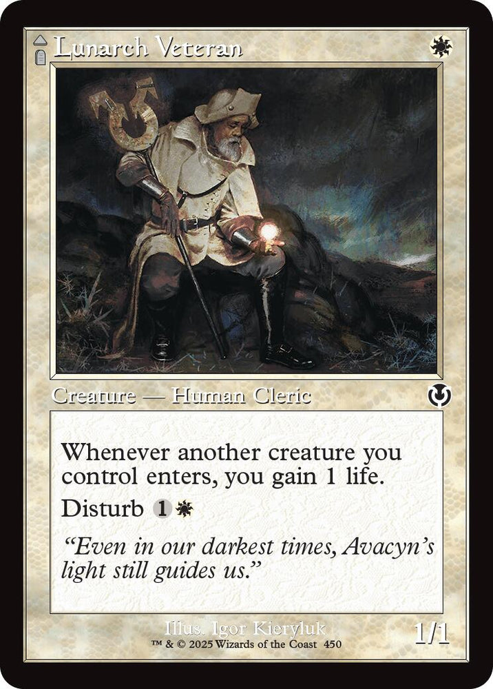 Lunarch Veteran // Luminous Phantom (Retro Frame) [Innistrad Remastered] Magic: The Gathering