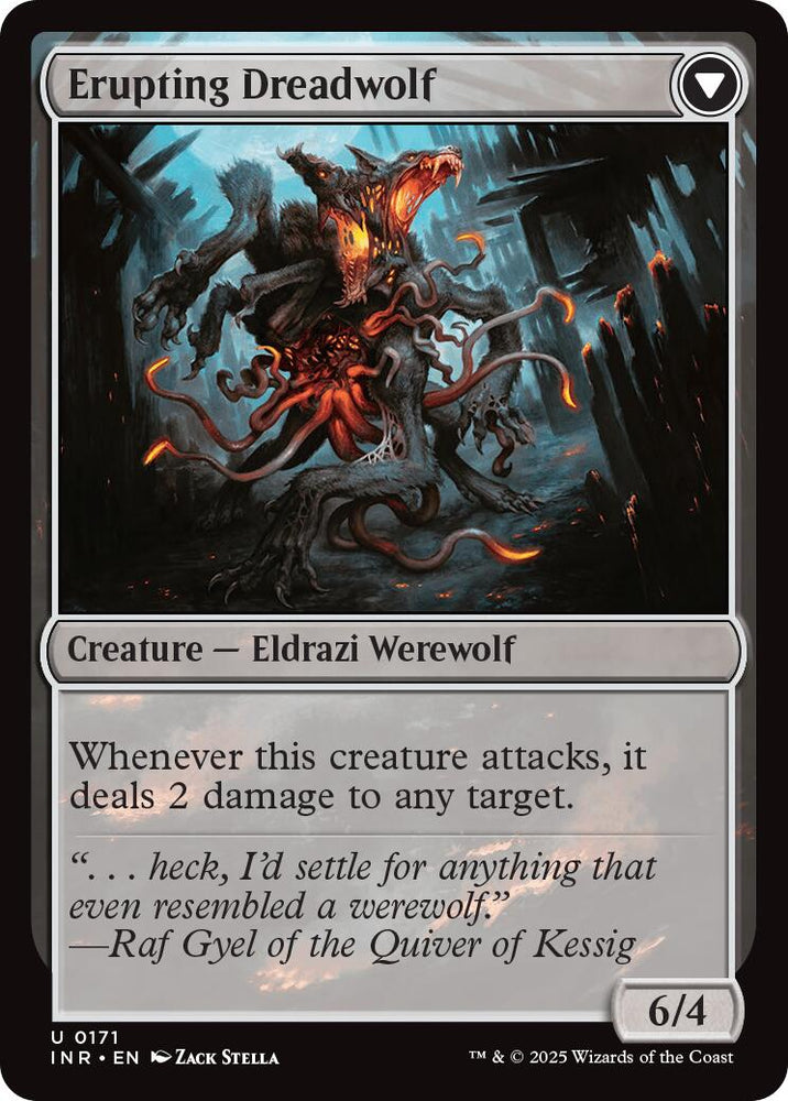 Smoldering Werewolf // Erupting Dreadwolf [Innistrad Remastered] Magic: The Gathering