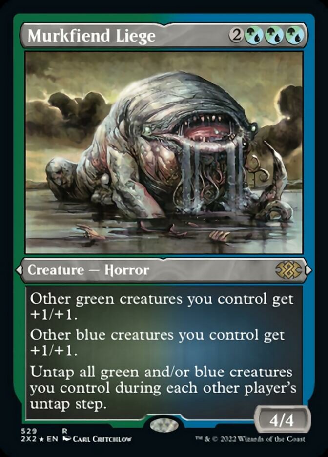 Murkfiend Liege (Foil Etched) [Double Masters 2022] Magic: The Gathering