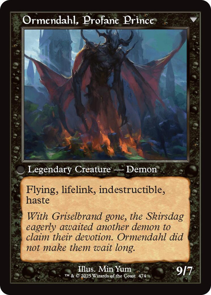 Westvale Abbey // Ormendahl, Profane Prince (Retro Frame) [Innistrad Remastered] Magic: The Gathering