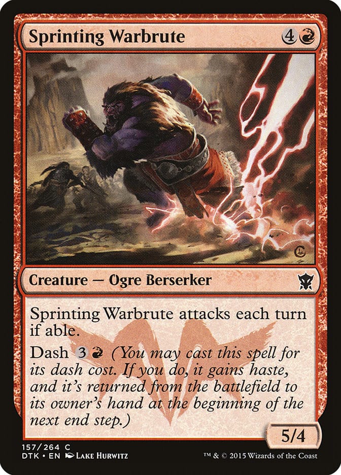 Sprinting Warbrute [Dragons of Tarkir] Magic: The Gathering